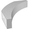 Ekena Millwork 6-in. W x 28-in. D x 36-in. H Thorton Architectural Grade PVC Knee Brace BRCP06X28X36THR - alternate 3